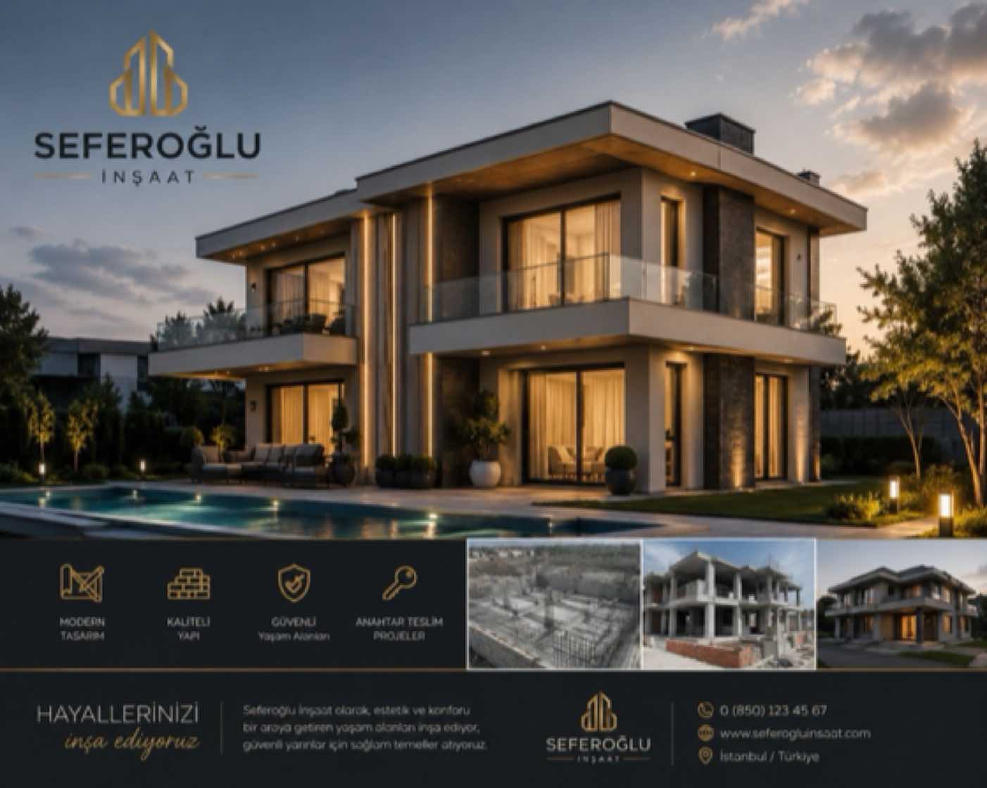 Modern inşaat ve yapı projesi görseli